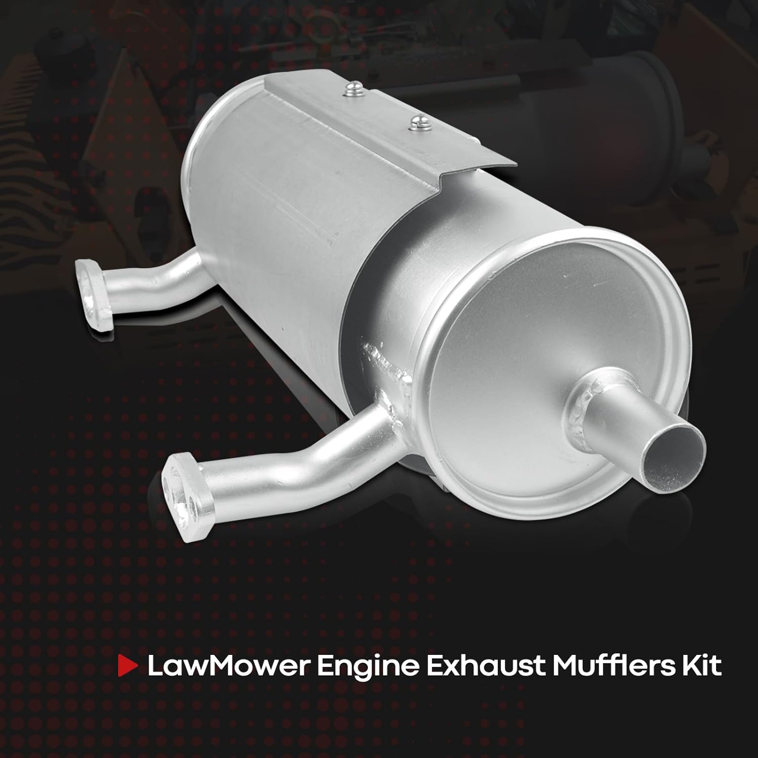 New Engine Muffler Kit，Muffler Kit 24 786 12-S 2478612-S 24-786-12-S Compatible with CH18-CH25 CH620-740