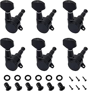 Banworks Chevalet Fixe Pour Guitare électrique Sans Trémolo 6 Cordes Cordier 52,5 Mm Cordier à Cordes Traversantes Pour Strat ST Tele JT/GDQQ-01 Noir