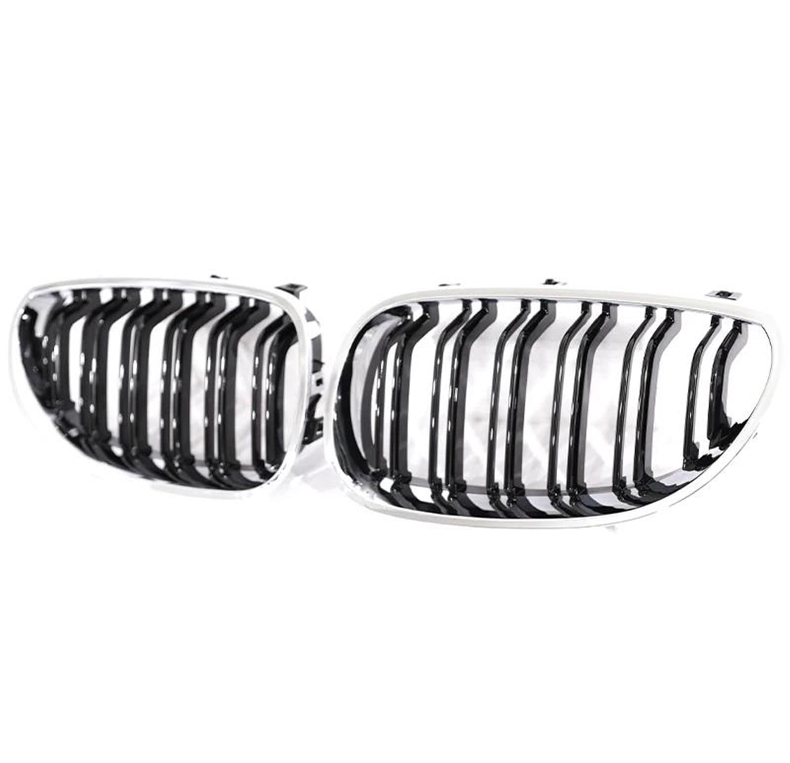 Parrilla de riñón delantera Chrome Black para Serie 5 E60 E61 6