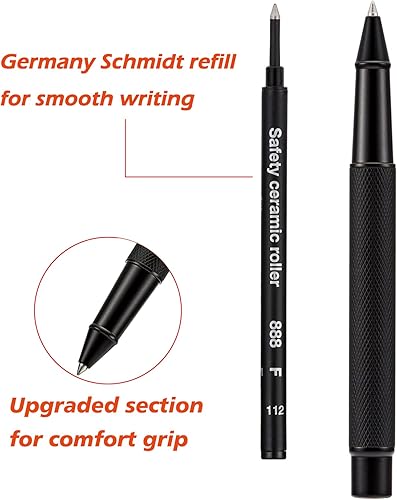 Vista 176 de Pluma fuente estilográfica, negro, azul, plateado, punta fina, punta extra fina, punta doblada