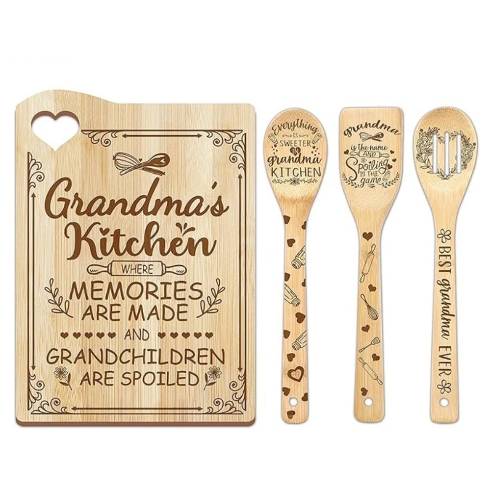 Steowsey Bamboo Cutting Board for Cutting Board,Cooking Board(Grandma)