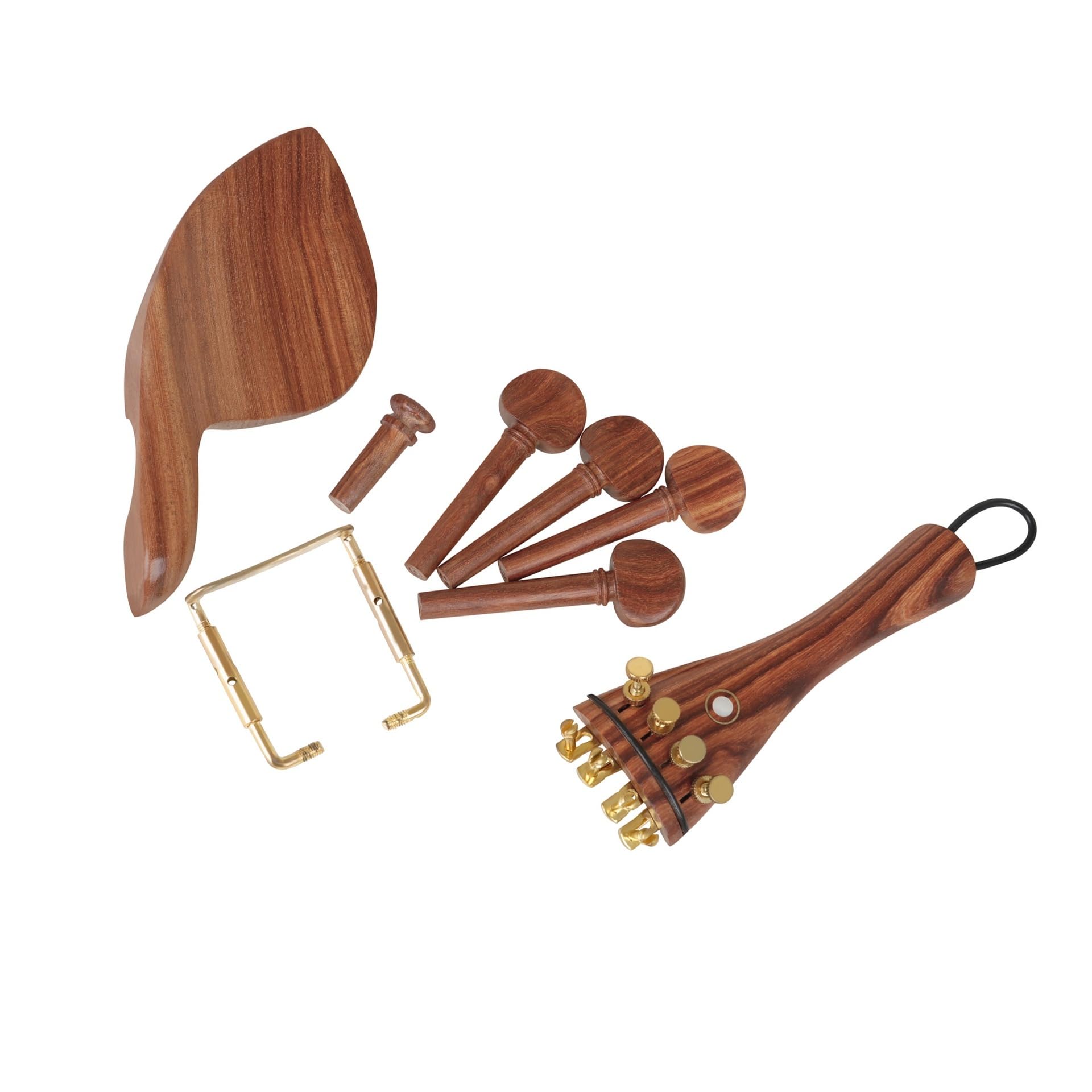 pezzi di ricambio per violino 5 pz pioli per violino in mogano mentoniera pin sintonizzatore cordiera set accessori per strumenti a corde di violino