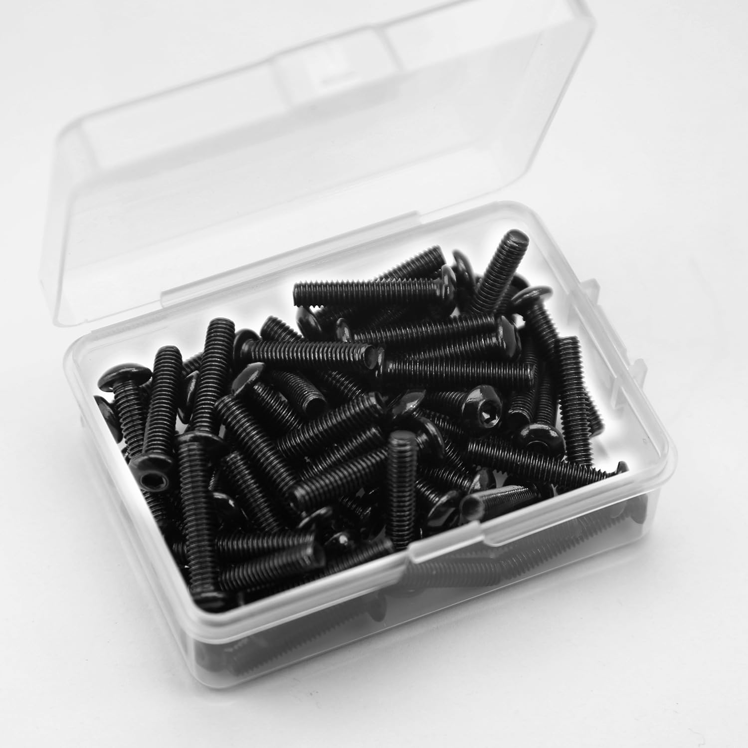 Tornillos Avellanados M4x20mm de Acero Inoxidable 304 Negro Oxidado con Hexágono Interior y Rosca Completa (60 Piezas)