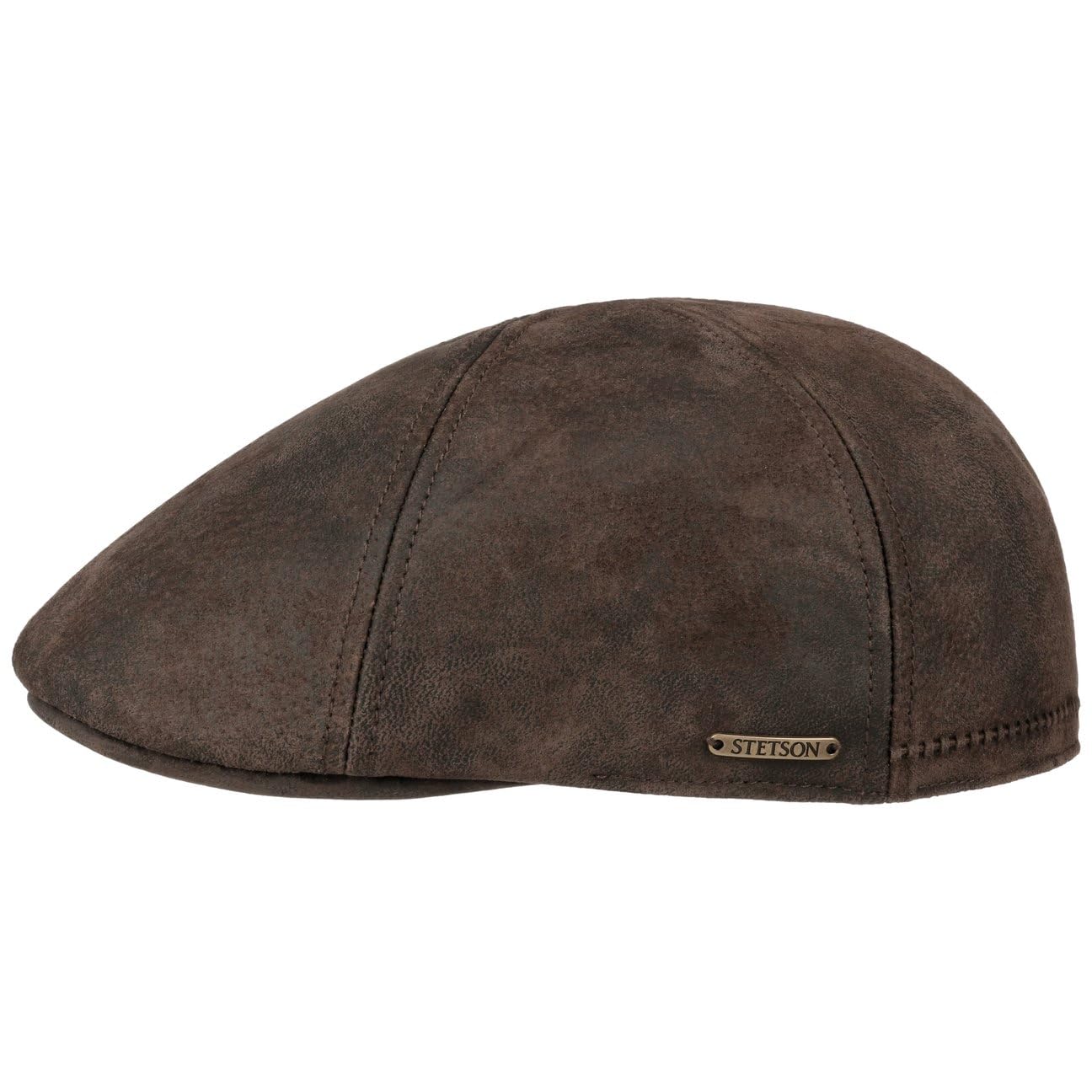 Stetson Cap Gatsby Texas Pig Skin Herren – Wintermützen mit Visier, Futter für Frühling und Sommer