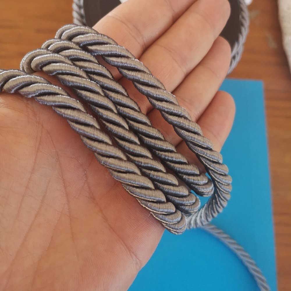 Cordone Intrecciato Turchese 8mm X 20m - Passamaneria Made In Italy Per Decorazioni - Foto 3