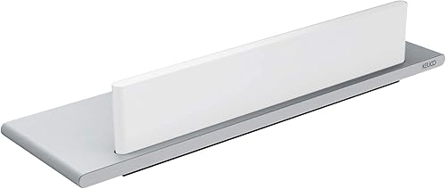 Miniatura 8 de Keuco Edition 400 11559170000 - Estante de ducha con tirador de cristal, aluminioanodizado platablanco, 13.5 x 4.3 x 1.3 in