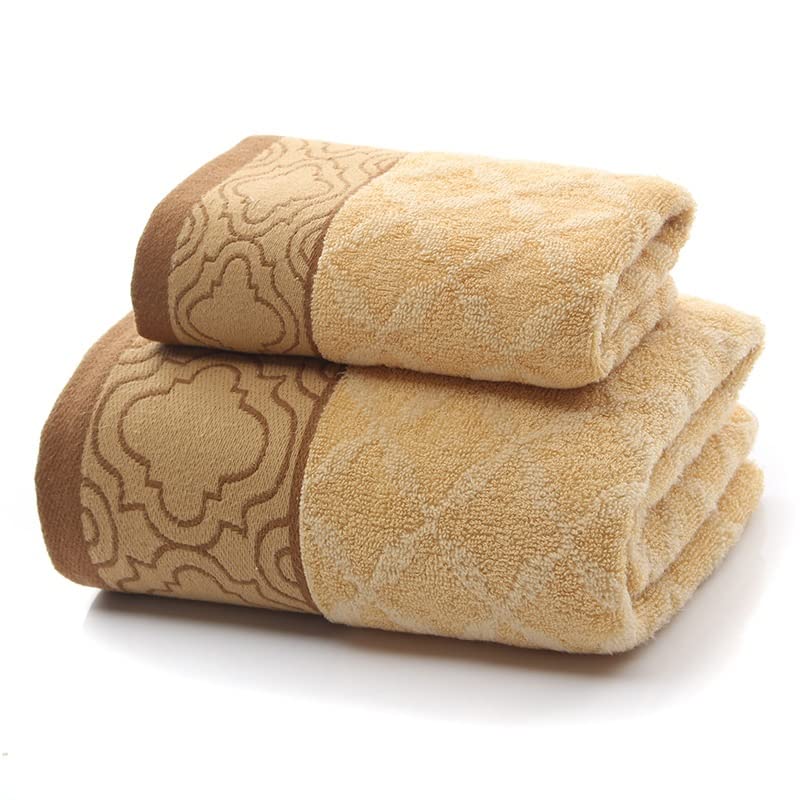 Cotton Super Soft Adult Bath Towel Good Water Absorbent Jacquard Towel for Home Hotel Face Towels Color A