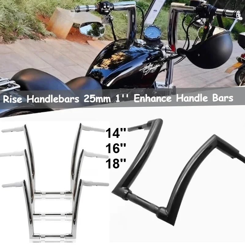 Guidon Guidon de moto 25mm Argenté, Solution pour Posture Confortable sur Softail