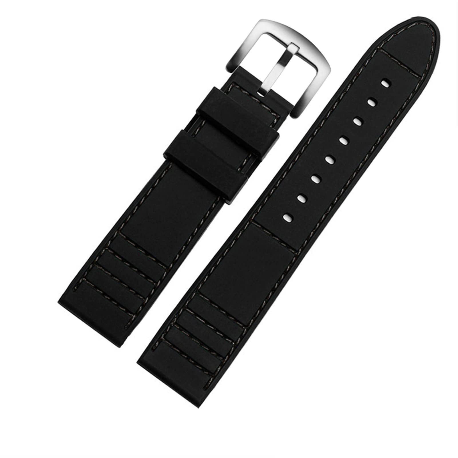 Bracelet silicone étanche 20 mm 22mm anti-transpiration pour sportifs