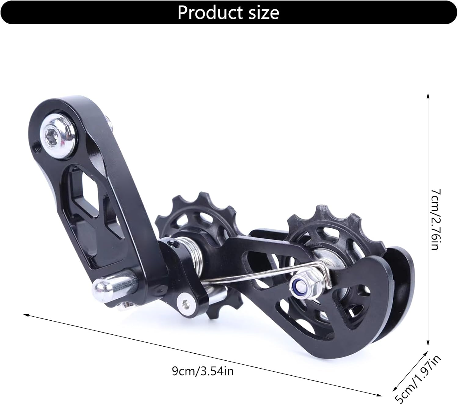 Bicycles Chain Tensioner, Bikes Chain Guide Protector, Aluminum Alloy Bikes Single Speed Chain Tensioner Speed Adjuster