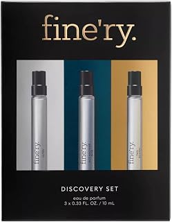 Fine'ry. Men's Eau De Cologne Discovery Set – 3 × 0.33 fl oz (10 mL) – Ultra, Not Another Blue & Two Billion