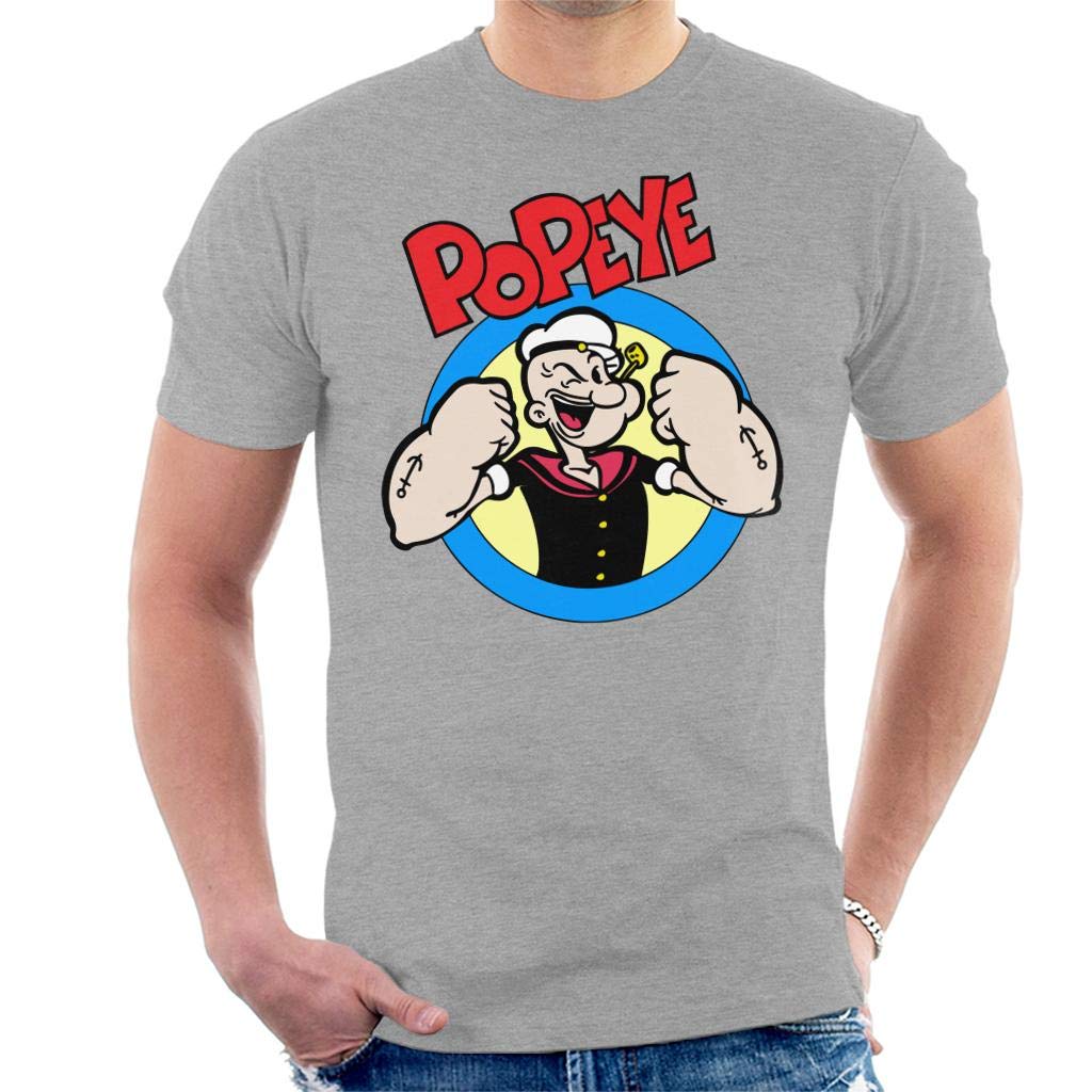 Popeye Put Up Your Dukes Men's T-Shirt Heather Grey