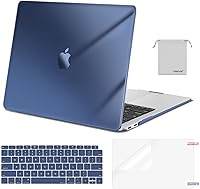 Vista 45 de MOSISO - Funda rígida y de plástico compatible con MacBook Air de 13 pulgadas versión 2022, 2021-2018, A2337 M1 A2179 A1932; con cubierta