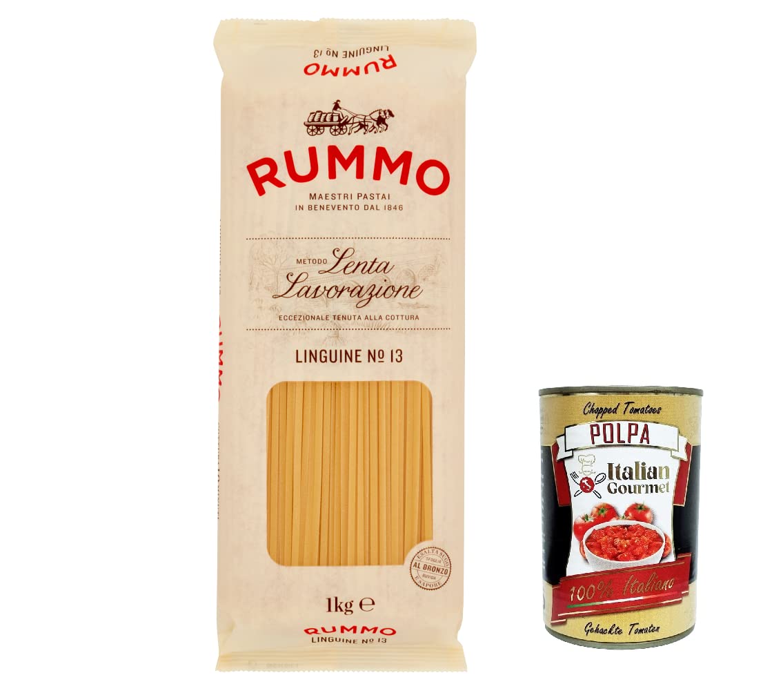 Italian Gourmet Linguine N.13 pâtes de blé dur al dente 8 x 500g