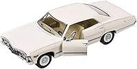 Vista 1 de KiNSMART - Modelo a escala 1/43 compatible con Chevrolet Impala 1967 (blanco)