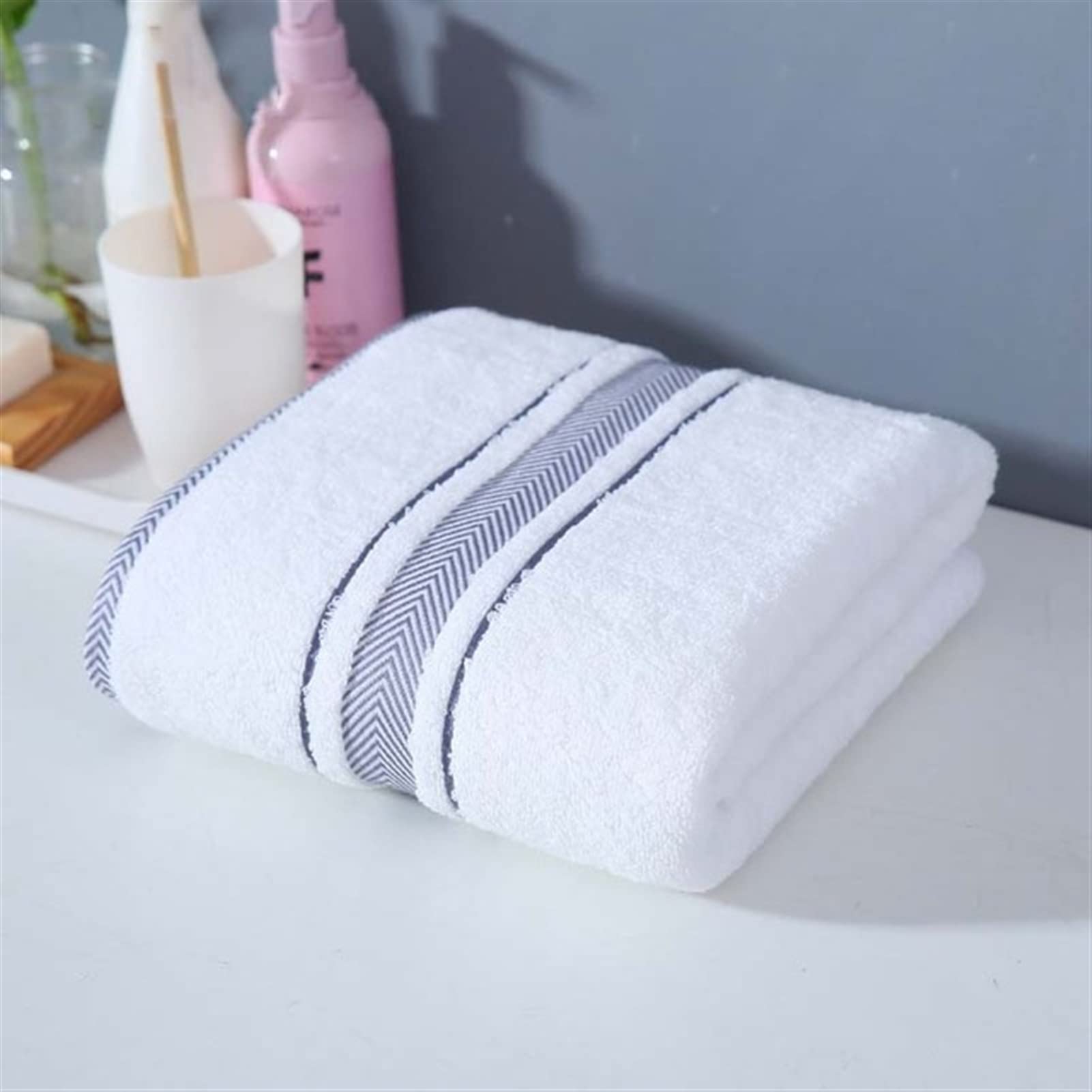 Thicken Cotton Bath Towel Cotton Adult Good Water Absorption Hotel Face Towel (Color : C, Size : 70x140cm)