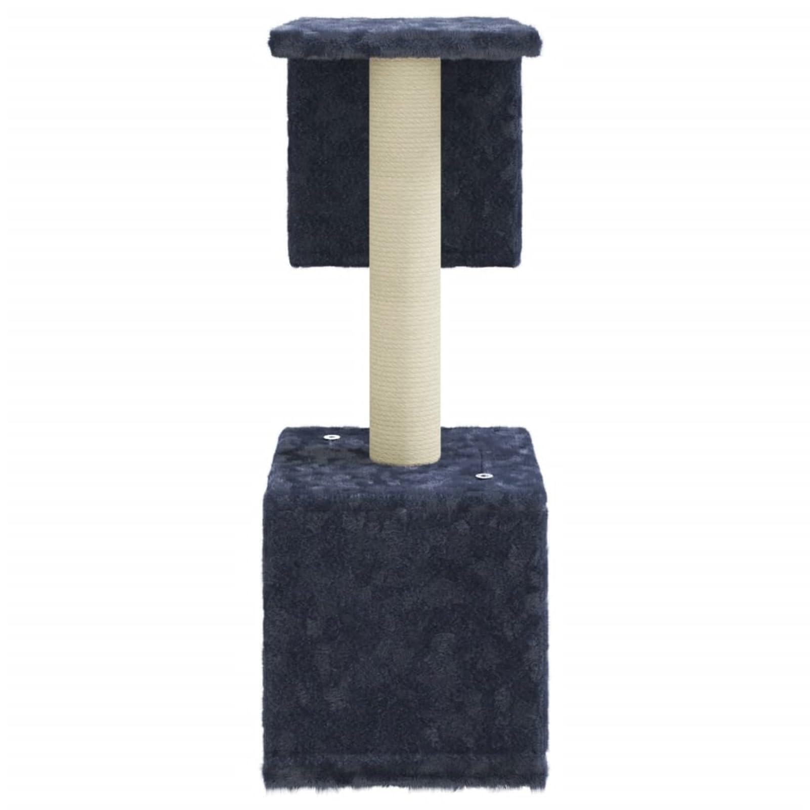 Gecheer Arbre à chat griffoir pour chats avec poteaux en sisal Gris foncé 60 cm