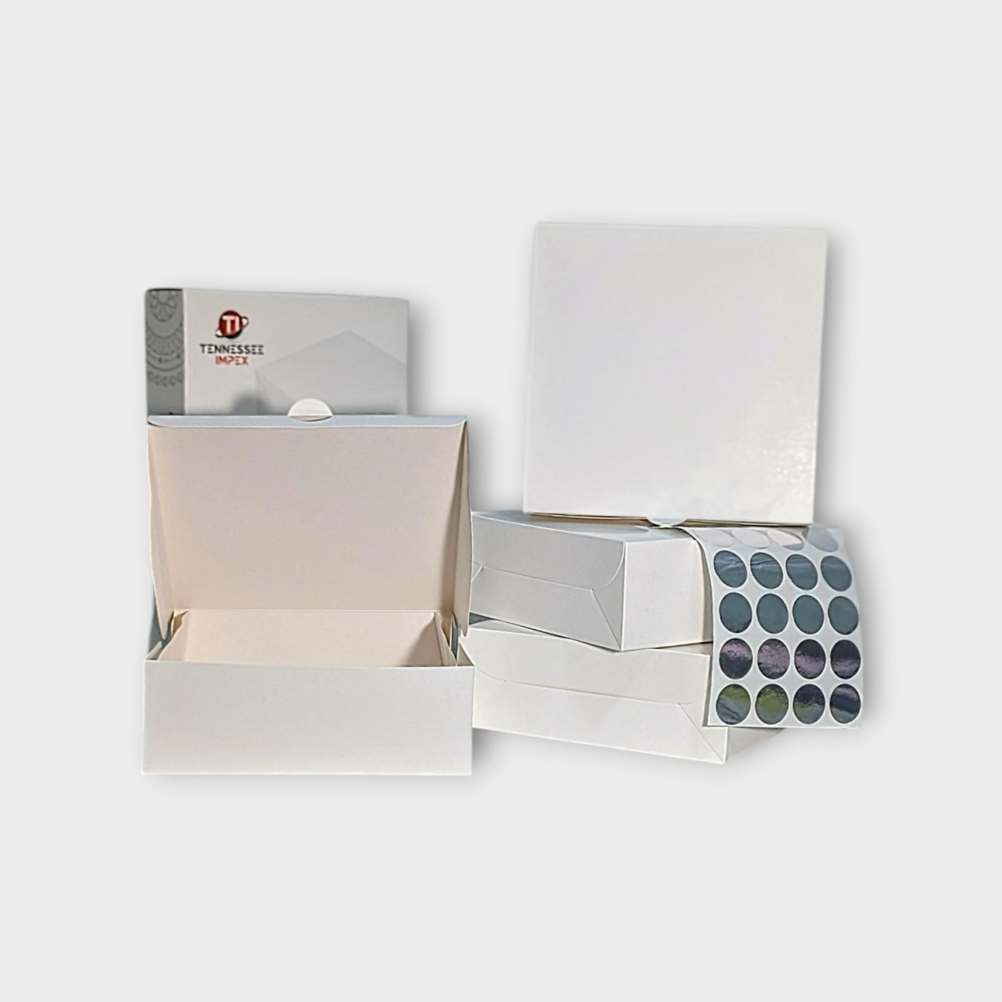 Tennessee IMPEX Cake Boxes (10 x 10 x 4) inch [Pack of 25]. Take Out Packaging for Cakes, Cupcakes, Pies, Donuts and Treats.,