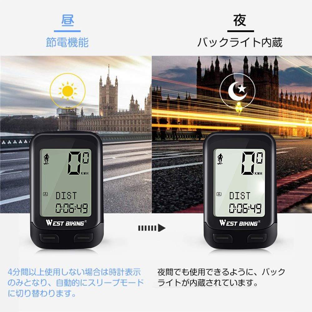 Amazon | サイクルコンピューター 2021革新技術 Flagicon 自転車