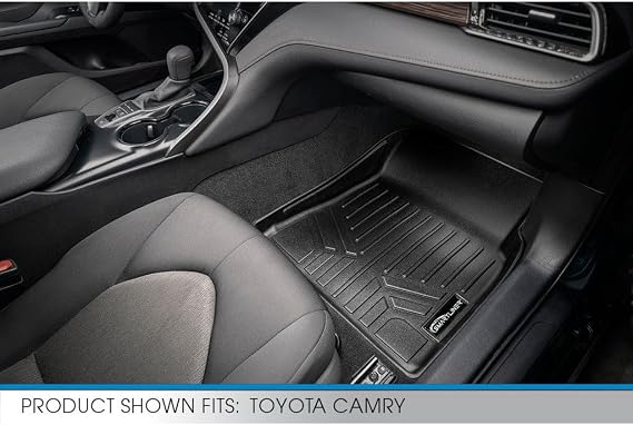 SMARTLINER Custom Fit Floor Liners - All Weather Floor Liners - 2nd Row Liner Only - Fits 2018-2024 Toyota Camry