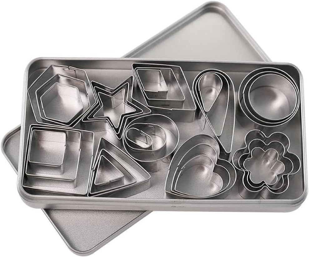 30Pcs NoRepeat Geometry Cookie Cutter Set 10 Large And
