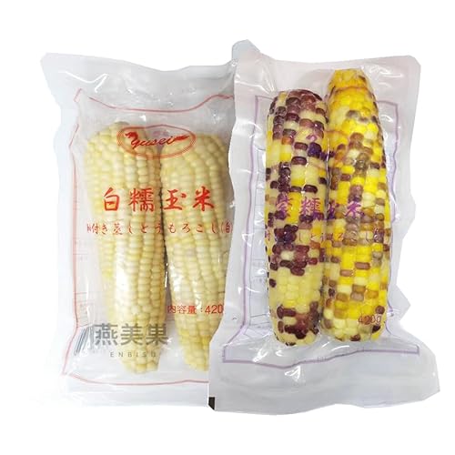 冷凍食品 紫糯玉米 白糯玉米 軸付き蒸しとうもろこし 甘くてモチモチしたタイプ 農作物 五谷雜糧 (1点, お任せ指定不可)