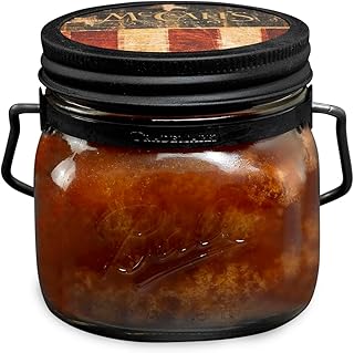 McCall’s Candles | Grandma’s Kitchen | 16 oz Two-Wick Scented Candle | USA-Poured | Vintage Mason Jar with Carrying Handle | Spiced Cinnamon & Allspice Bakery Fragrance