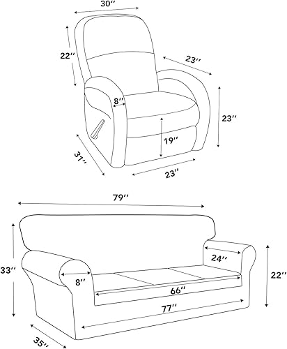 Miniatura 6 de Easy-Going Funda para sofá y funda reclinable