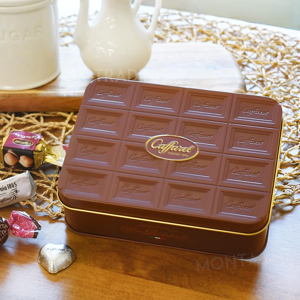 Amazon | カファレル Caffarel 板チョコ缶 プレミアムアソートビター
