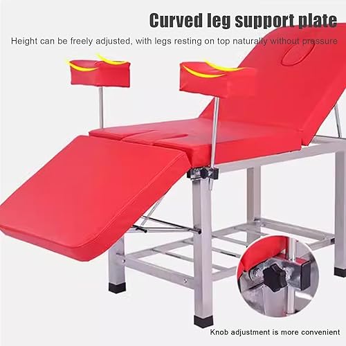 Miniatura 6 de Cama de masaje de elevación ajustable en altura, mesa de examen profesional para salón de belleza, spa, mesa facial con placa de soporte curvada