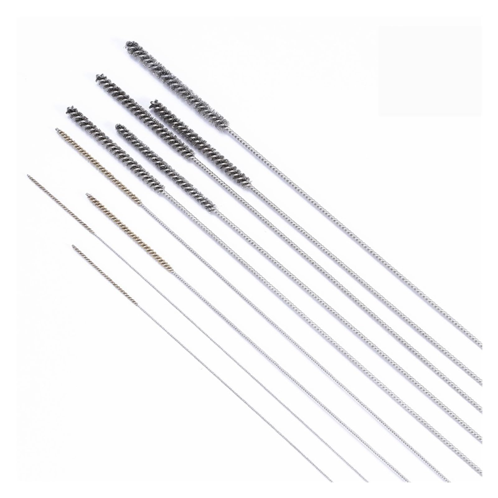 cepillo de alambre, Cepillos for tubos de alambre, cepillos for herramientas manuales, limpieza acero inoxidable y cobre 60 x 300 mm largo(Diameter9)