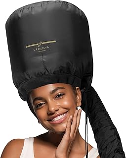 Hair Dryer Bonnet - Soft Hood Hair Dryer Cap For Home - Bonnet Hair Dryer Kit w/A Headband Integrated, Speeds Up Drying Ti...