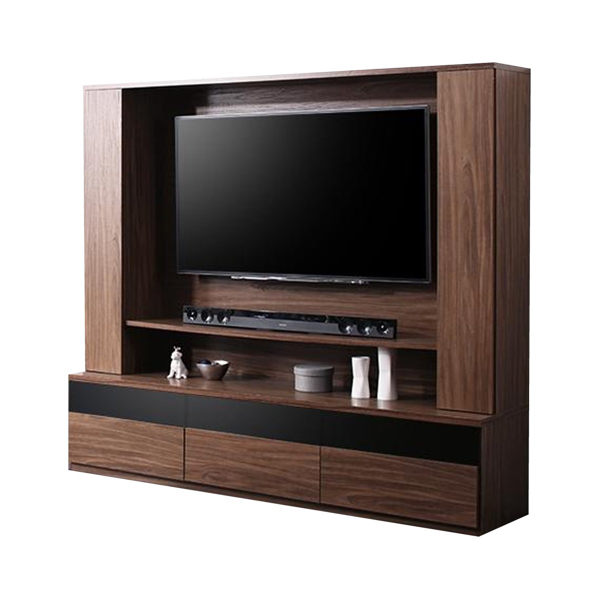 Amazon｜家具350 【Dewey】 テレビボード 壁掛け ハイタイプ デューイ