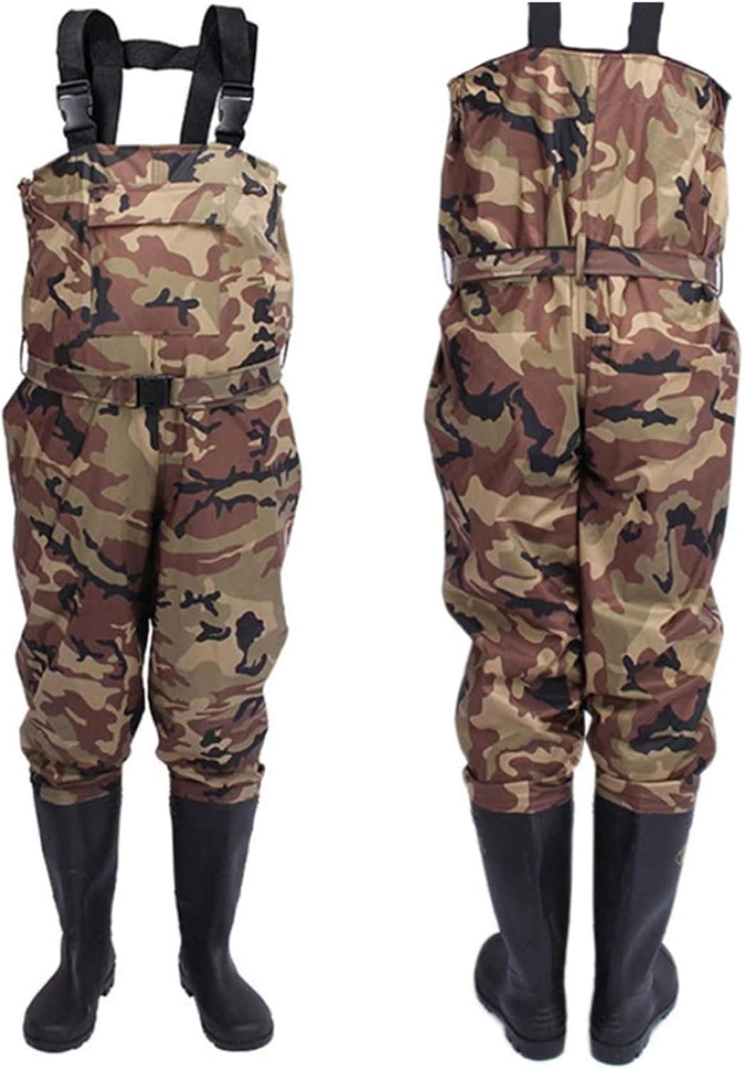 Waders de pêche imperméables en PVC et nylon léger pour homme et femme, pointure 45