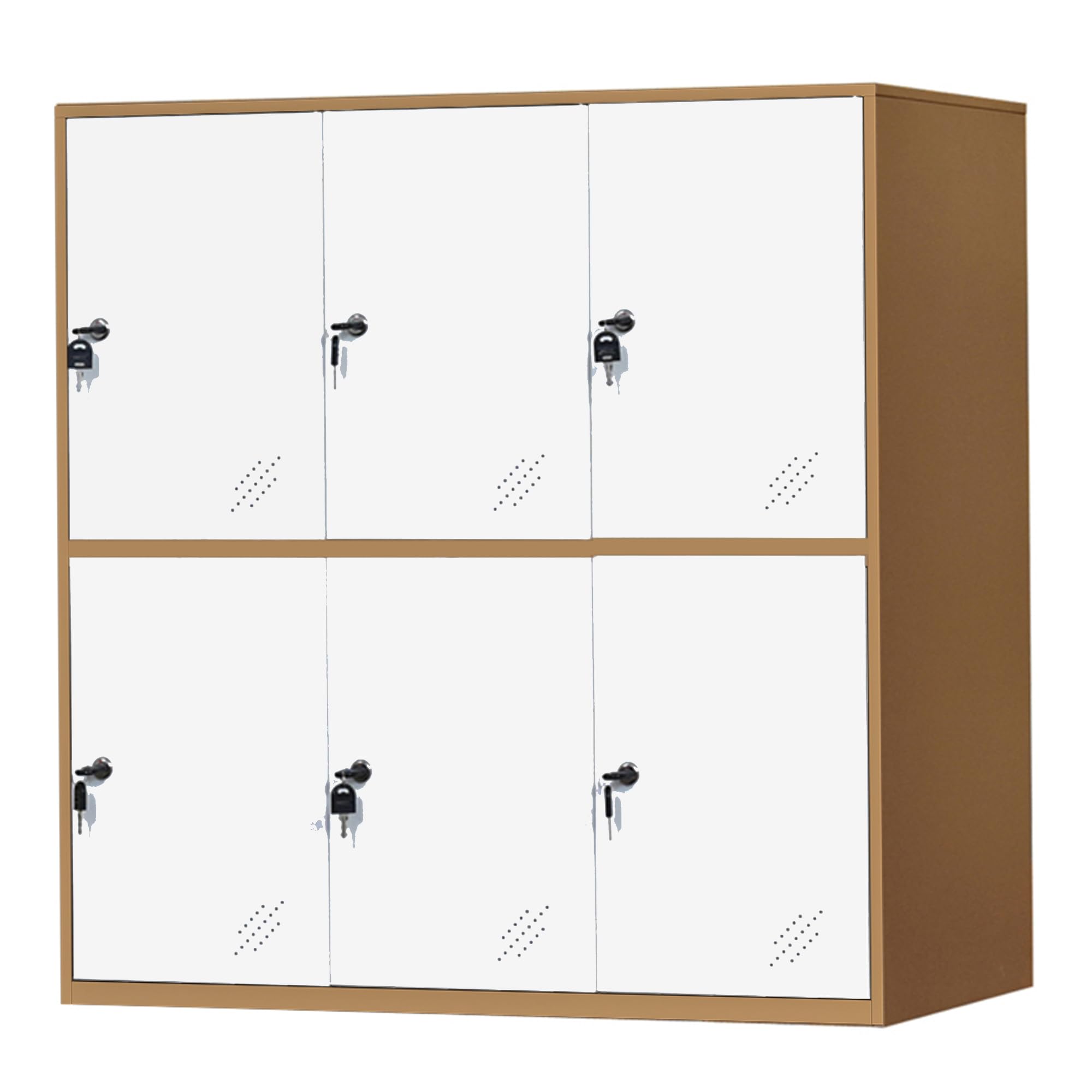 MECOLOR Casier Métal Verrouillable Bureau 6D