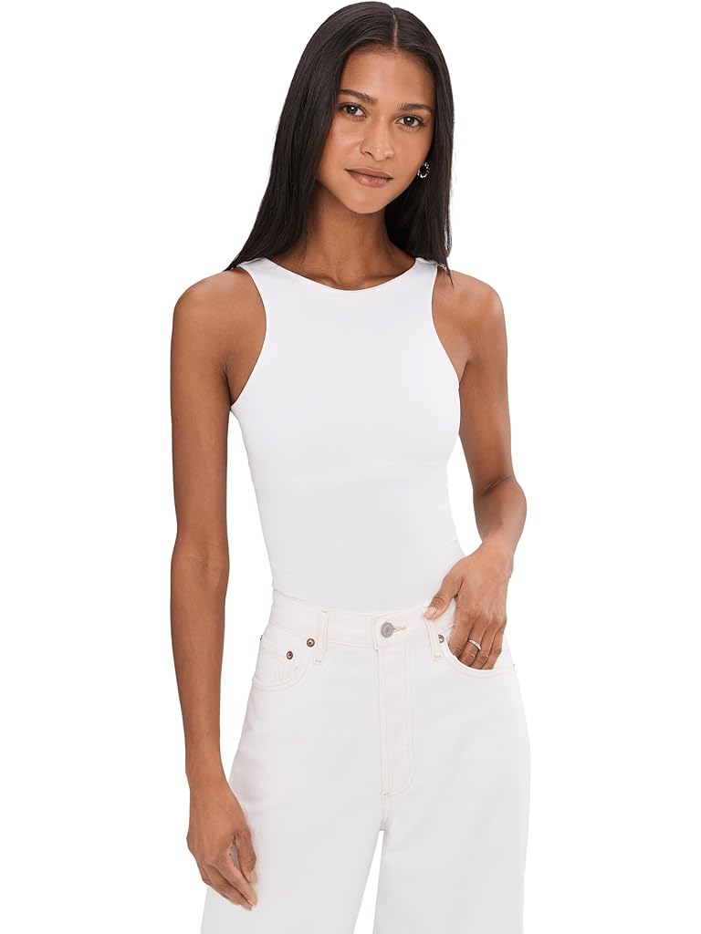 White Free People Clean Lines Cami