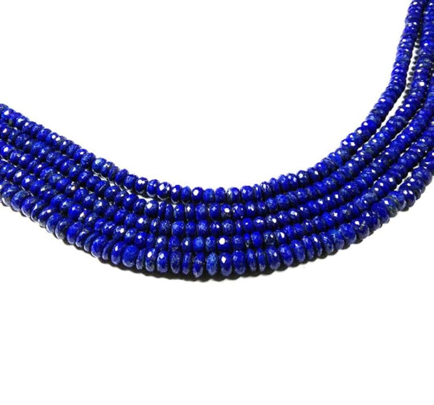 Lapis-lazuli naturel perles rondes lisses de 7-8mm qualité joaillerie