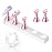 Makartt Nail Stand: Press On Nails Stand Display Practice Art Magnetic Fake Nail Holder for Painting Nails Stand for False Nail Designs with Double-sided Tape for Home DIY Beginner Salon Supplies