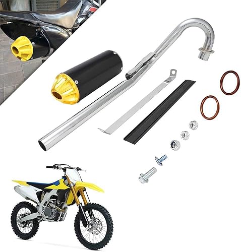Miniatura 1 de USTPO Escape para bicicleta de boxeo escape deslizante de 1102in kit de montaje de tubo de silenciador para CRF50 XR50 70cc 110cc 125cc SSR Apollo