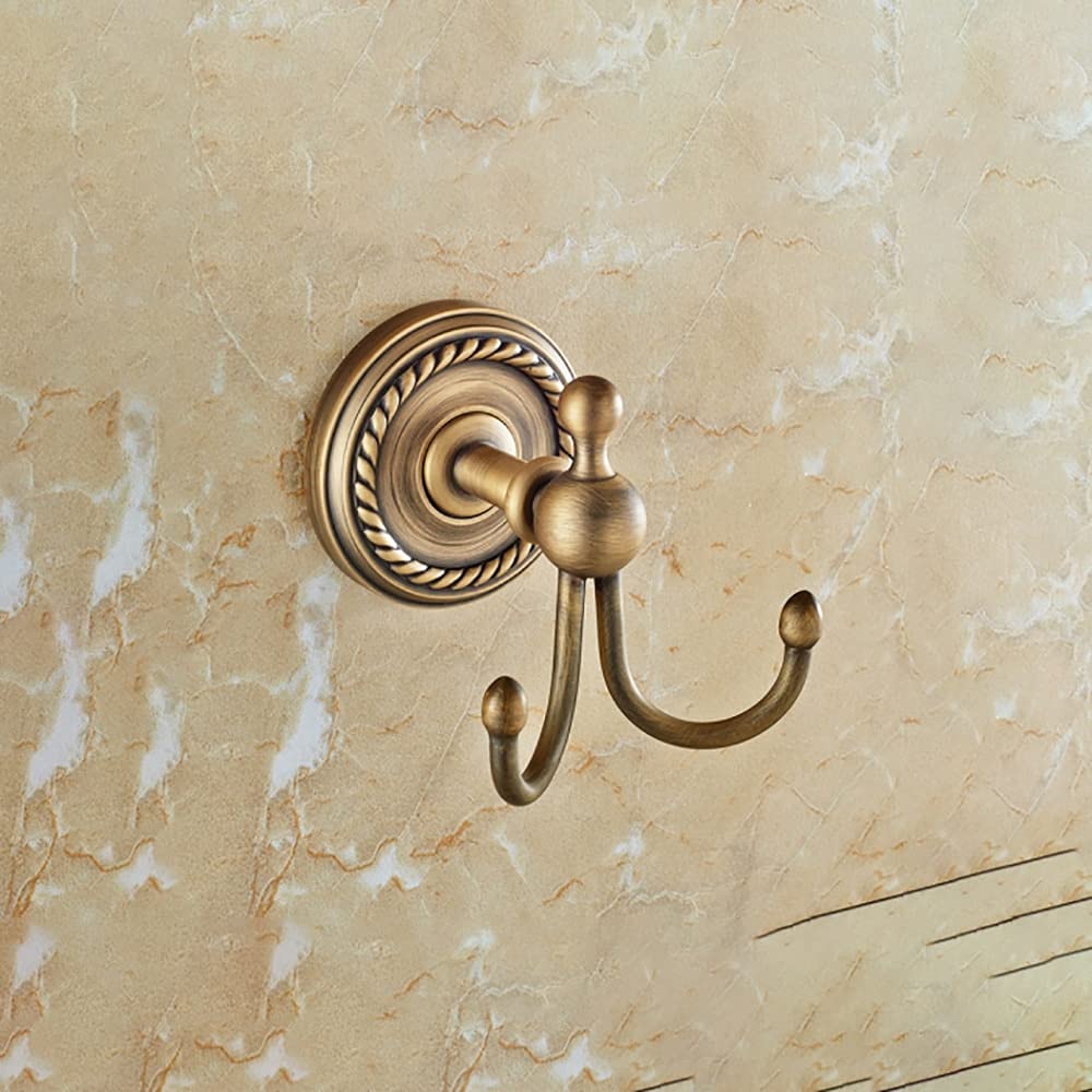 LightInTheBox Wall Towel Hooks Coat Hook Bathroom Matte Gold Robe Hook Brass Heavy Duty Door Hanger Towel Robe Clothes Cabinet Closet Sponges Hook for Bathroom Bedroom Kitchen Hotel Pool