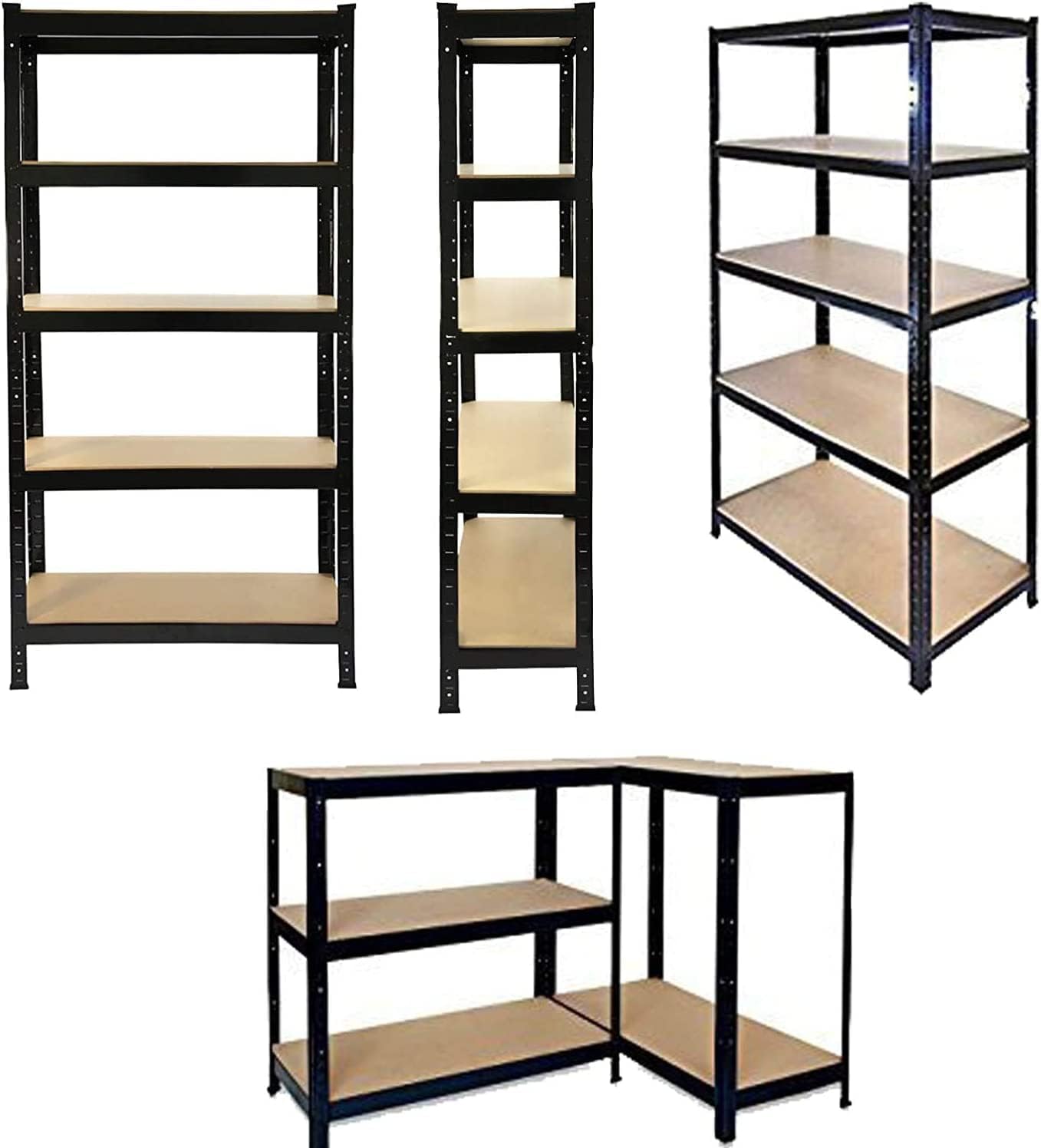 5 Tiers Storage Rack Heavy Duty Shelf Steel Shelving Unit
