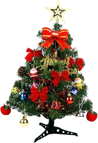 Miniatura 2 de ABOOFAN 2 piezas de árbol de Navidad para niños con adornos, modelo de árbol de Navidad, árbol de Navidad, árbol de Navidad, pequeño decorado, árbol