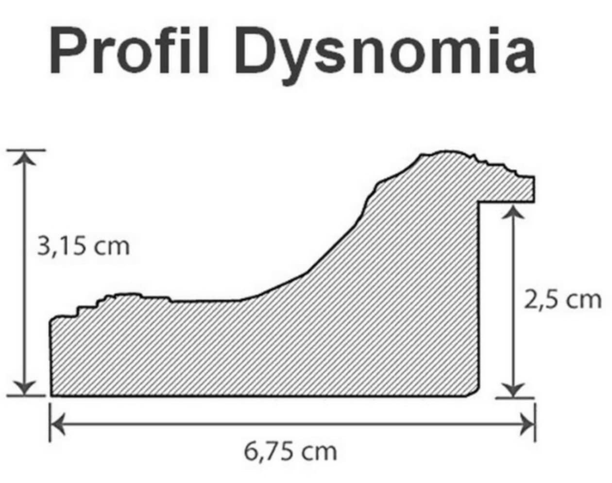 myposterframe Bilderrahmen Echtholz 40 x 50 cm Dysnomia – Edler Barockrahmen für Bilder, Photos & Gemälde – Hoch- & Querformat möglich – Schwarz Gold