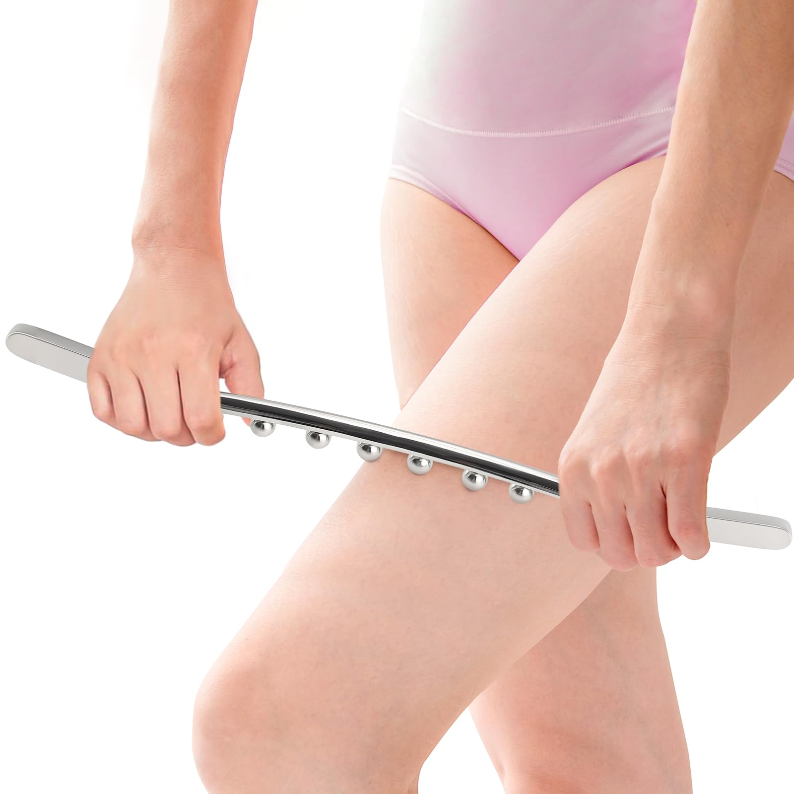 ONUEMP Stainless Steel Gua Sha Stick, Ice Body Sculpt Fascia Massage Tool