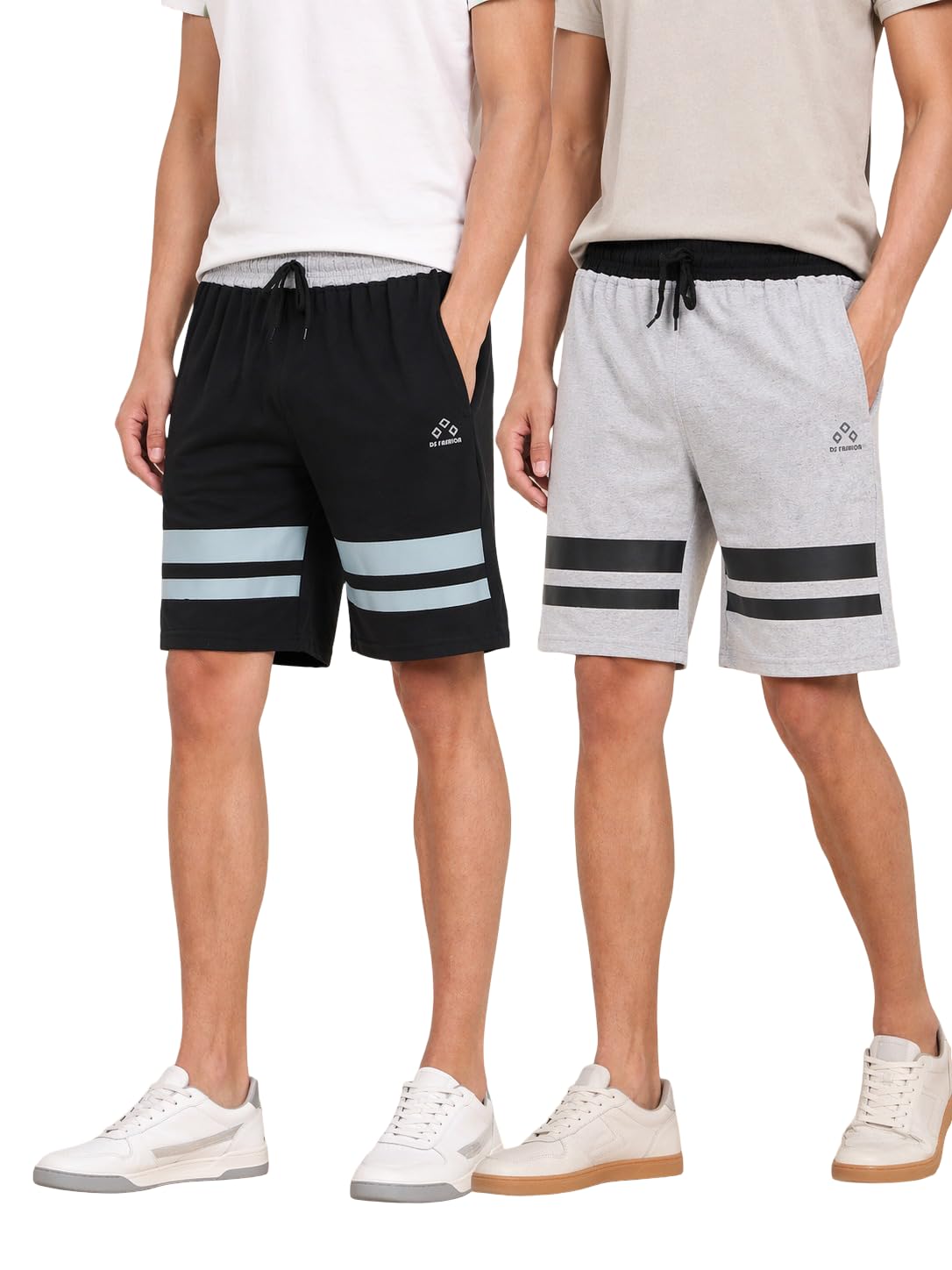 L.N.Creation Mens Cotton Printed Shorts Combo (Pack of 2) | Soft Breathable Lounge & Sleepwear Shorts with Drawstring & Pockets | Casual-picture-22