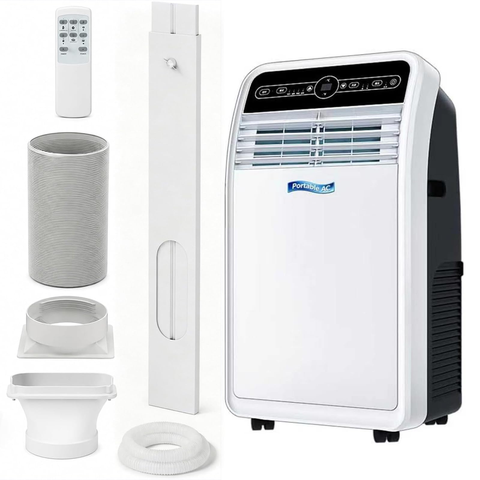 EZBHIZ 9000-18000 BTU Portable Air Conditioner 3-in-1 Cooling Unit