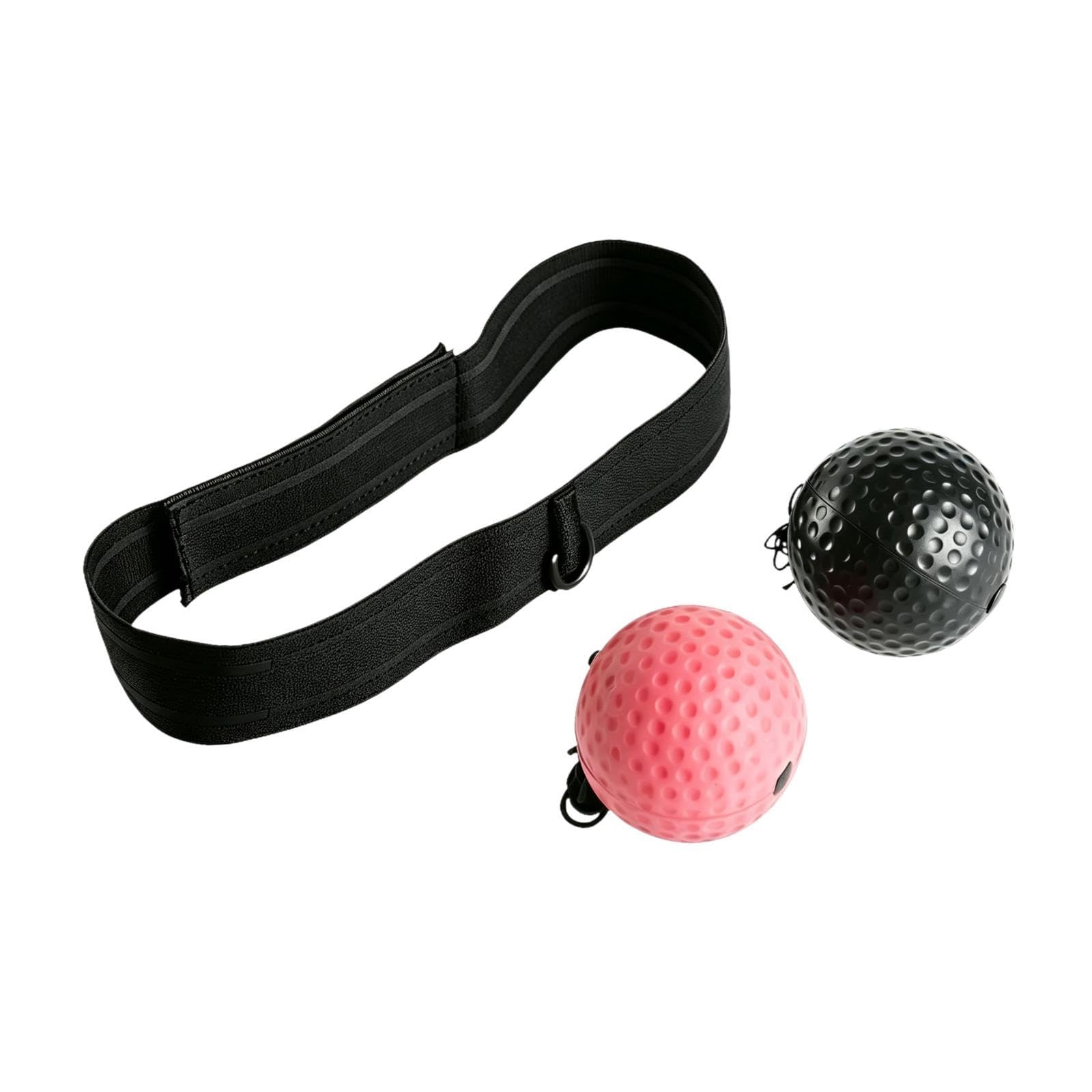 Head Strap Ball Dimpled Reaction Ball Headband Set Textured Adj Buckle Headban C-image-36