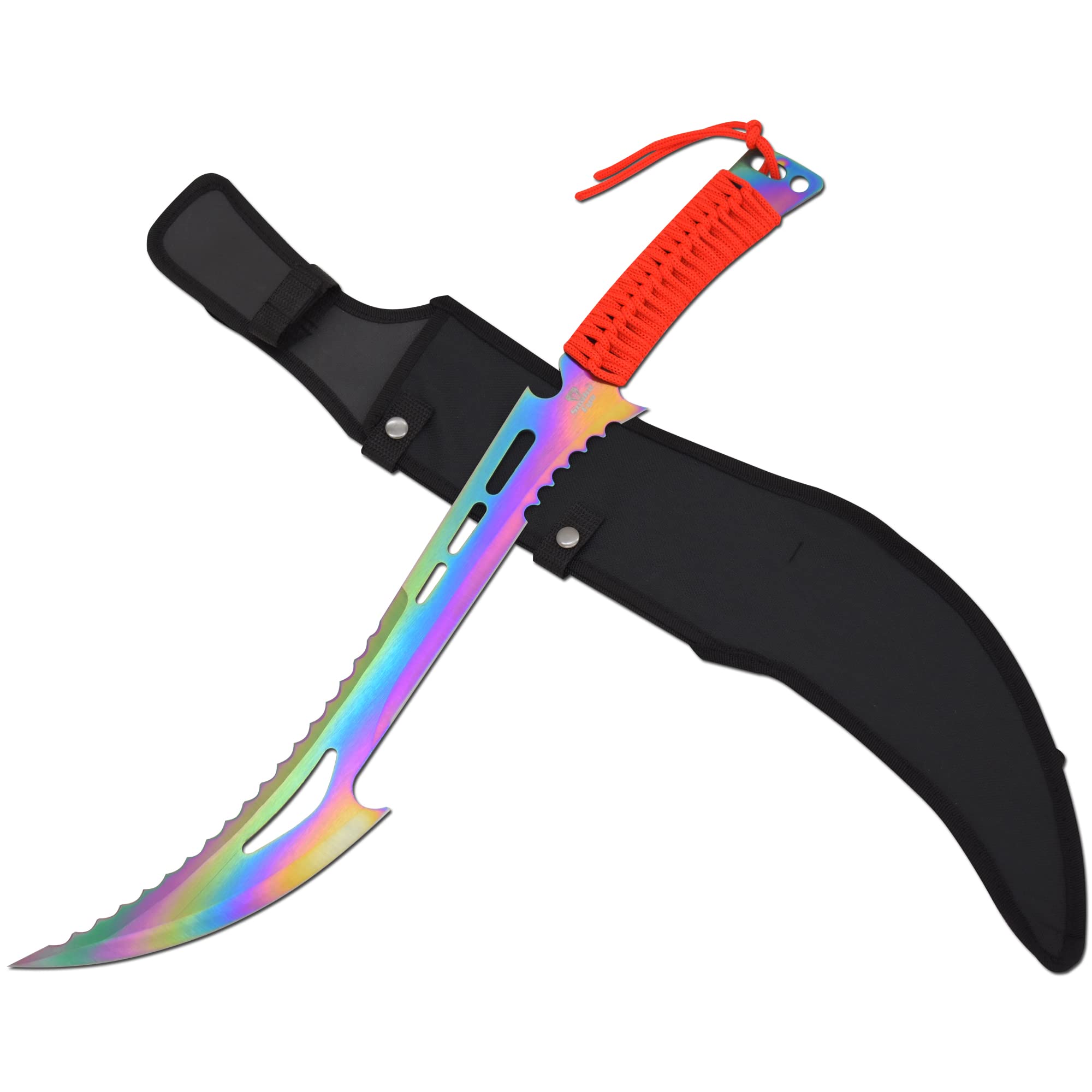 Snake Eye Tactical Fantasy Sword w/Nylon Sheath Machete Outdoors Camping