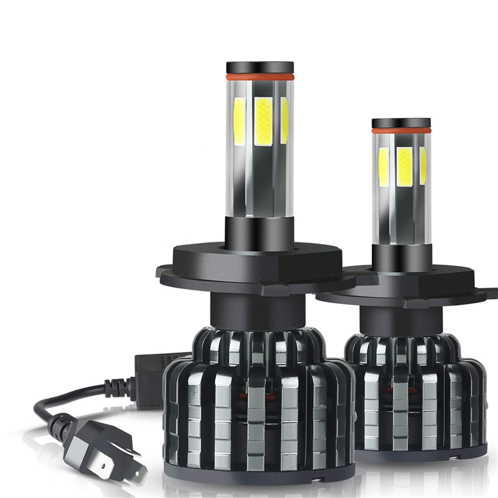 Bombillas LED Para Faros Delanteros, 2X 60W 6000K 3000K LED LED De Doble Color Blanco Amarillo Kit De Conversión De Luz De Cruce/Luz Antiniebla IP68 A Prueba De Agua, Paquete De 2,H1