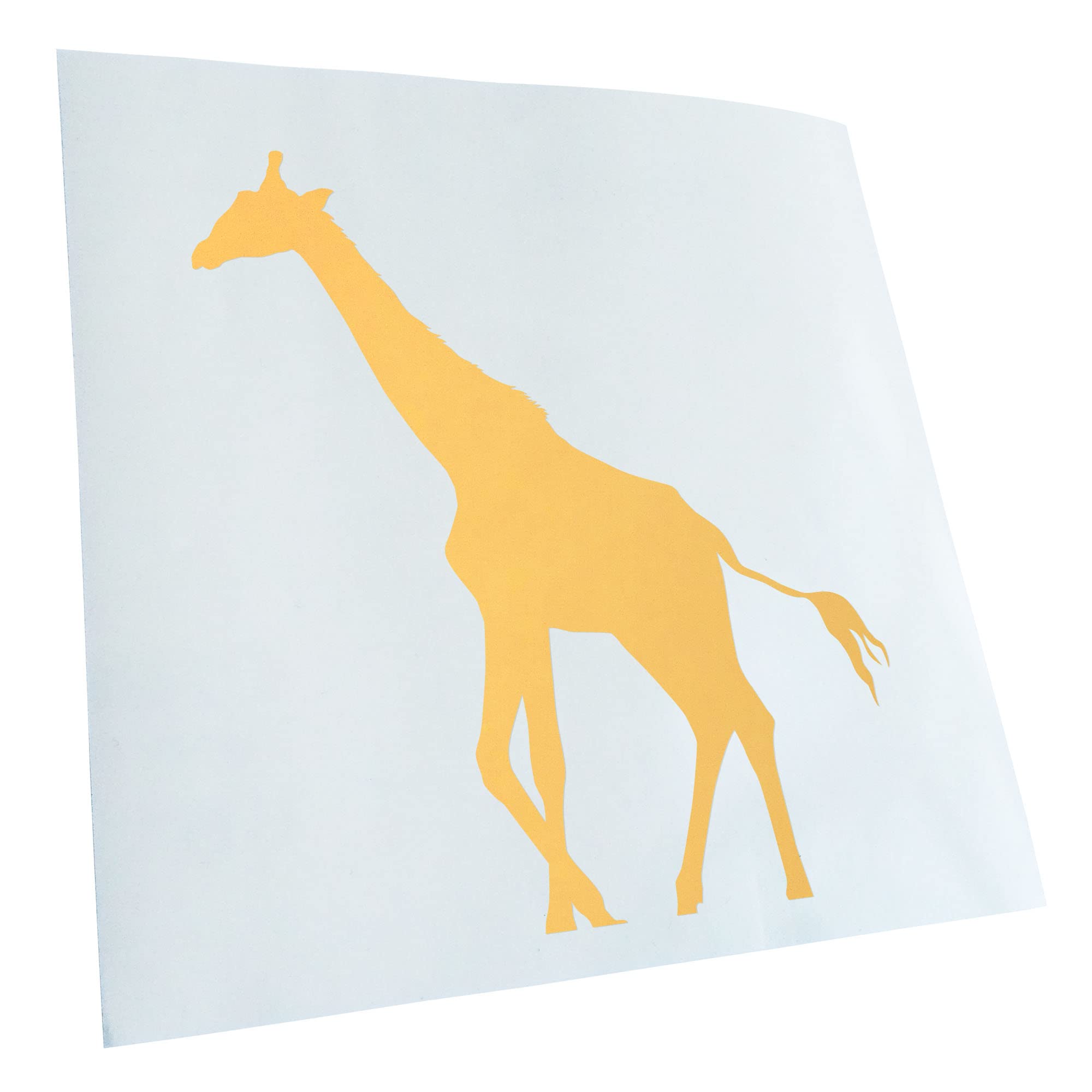 Kiwistar - Car Sticker - Cream - 40 x 29 cm Giraffe Silhouette - Rear Window Car Sticker Weatherproof for Car Truck Moped Truck - Sticker Exterior Self-Adhesive Tuning Accessories for Window Vehicle